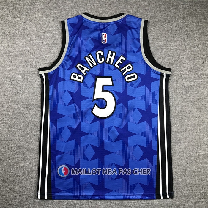 Maillot Enfant Orlando Magic Paolo Banchero NO 5 Classic 2023-24 Bleu